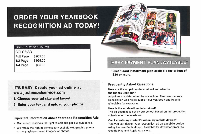 Recapping The Year With A Yearbook Recognition Ad Knight Times