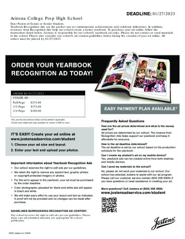 Senior Yearbook Dedications Are Now Available!